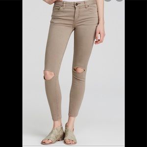 Free People Destroyed Skinny Fit Jeans